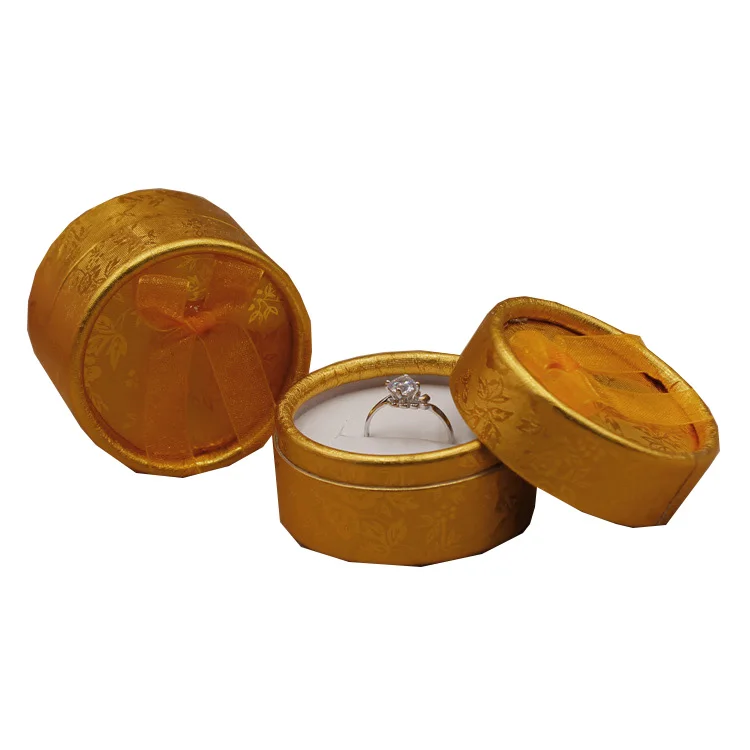 Wholesale custom logo round shape  low moq paper cardboard jewelry box