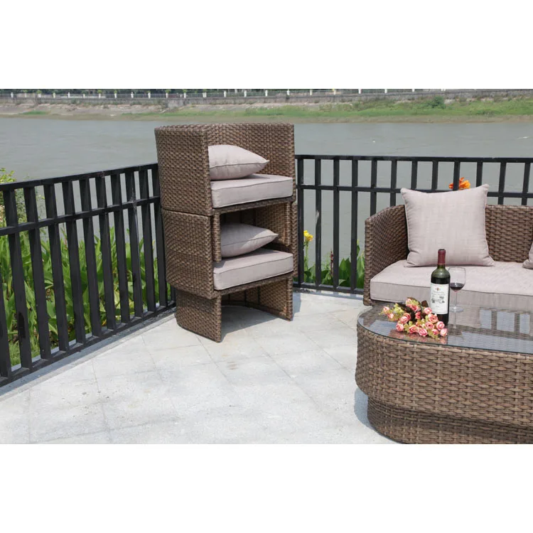 Китайские поставщики, Модная стильная уличная алюминиевая мебель для сада из ротанга