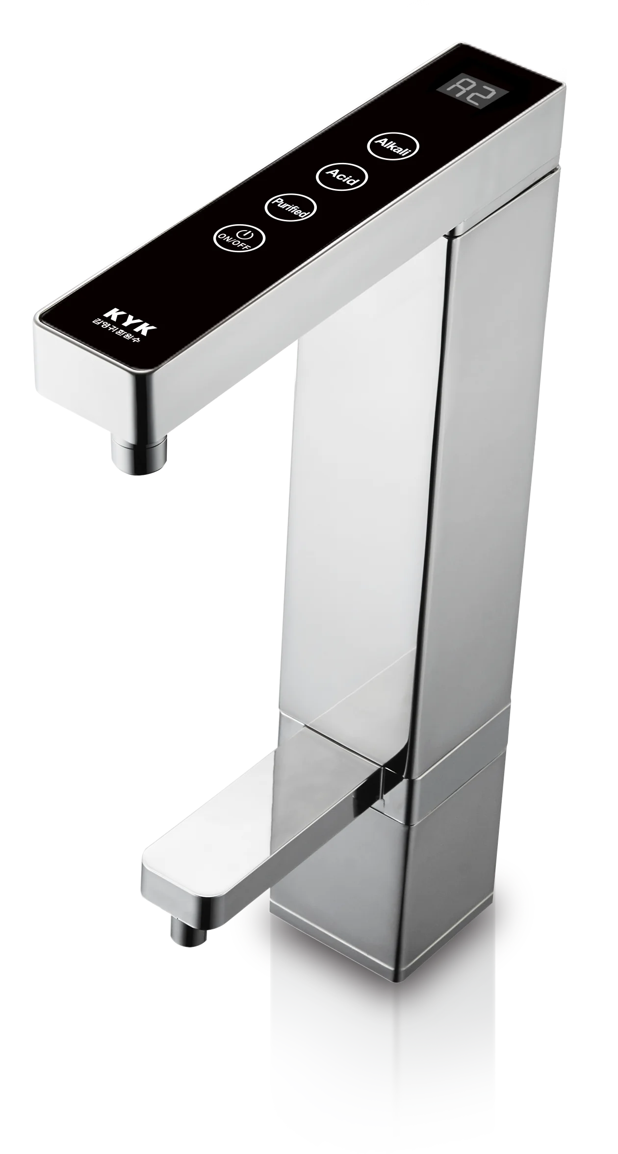 KYK korea alkaline water ionizer smart faucet only kyk square design alkaline water hydrogen water device