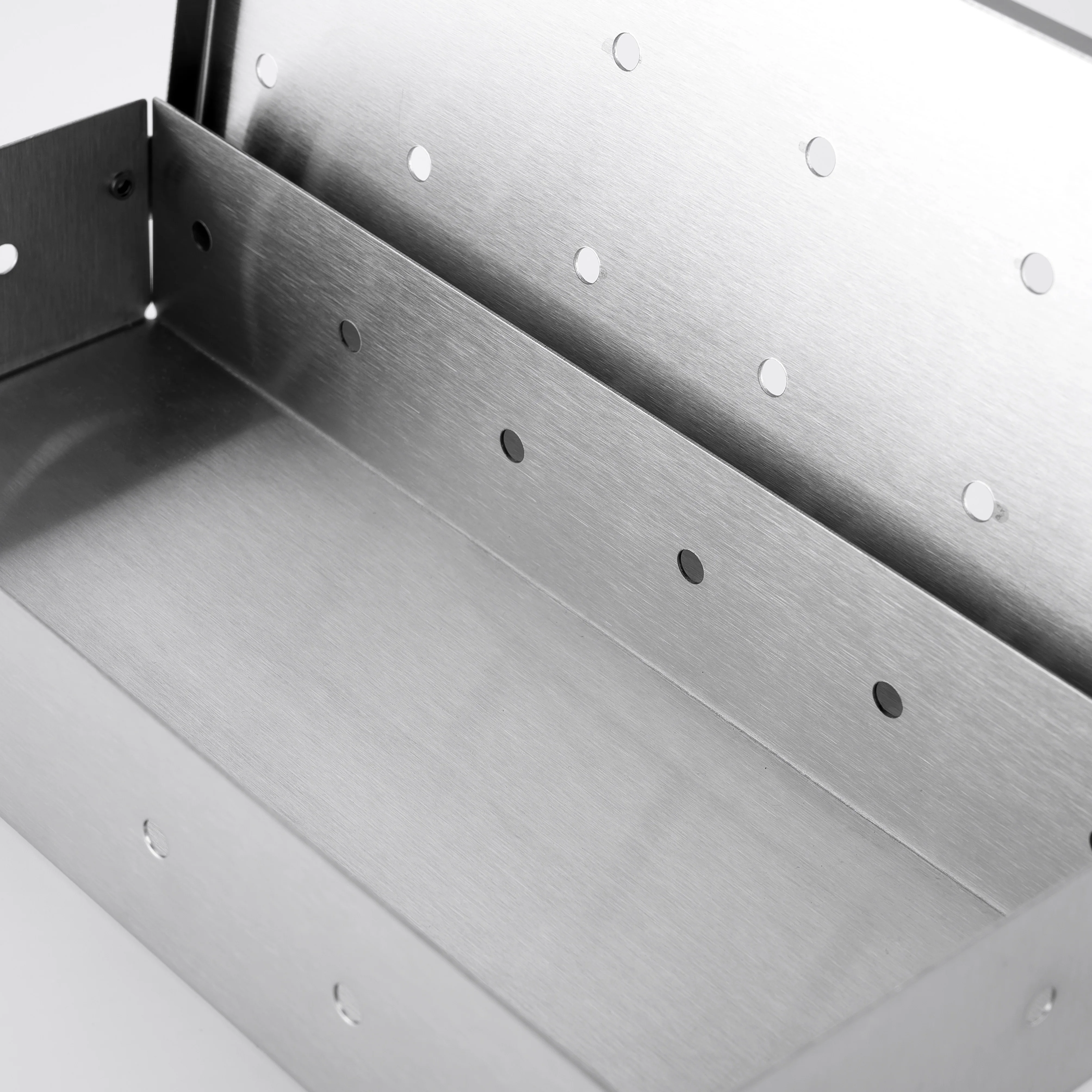 Washable Foldable Wood Chip Thicker Stainless Steel Barbecue Meat BBQ Smoking Smoker Box