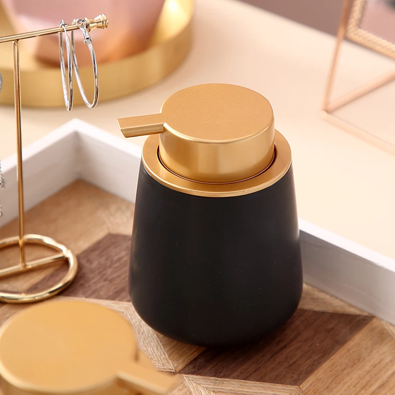 
Multicolor simplicity ceramic Bubbler bottle liquor dispenser liquid soap lotion pump bottle 