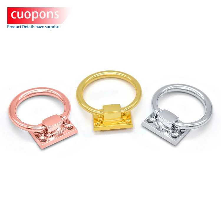 TOCO Hot Selling Round Zinc Alloy Cabinet metal Handle Furniture Drawer Ring Pull Cabinet Handles