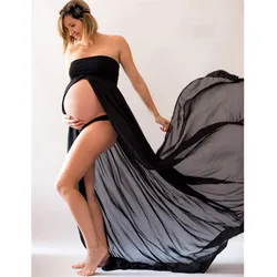 Оптовая продажа по беременности и родам фотосессии S-XL платья для фотосессий из шифона Одежда беременных