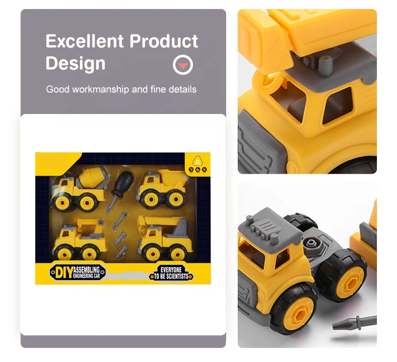 Engineering Creativity Diy Disassembly Tool Cars Disassembly Toy  for Kids
