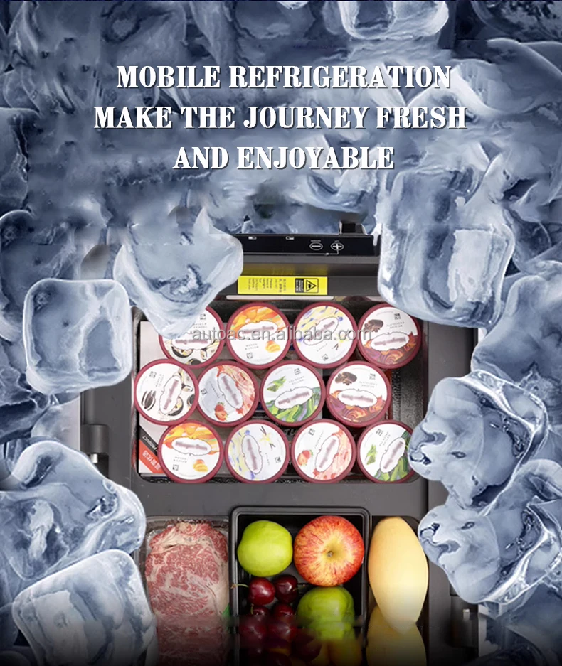 Factory direct Cooler Freezer 40L Camping Electric Cooler Box Car Refrigerator Mini Fridge 12V