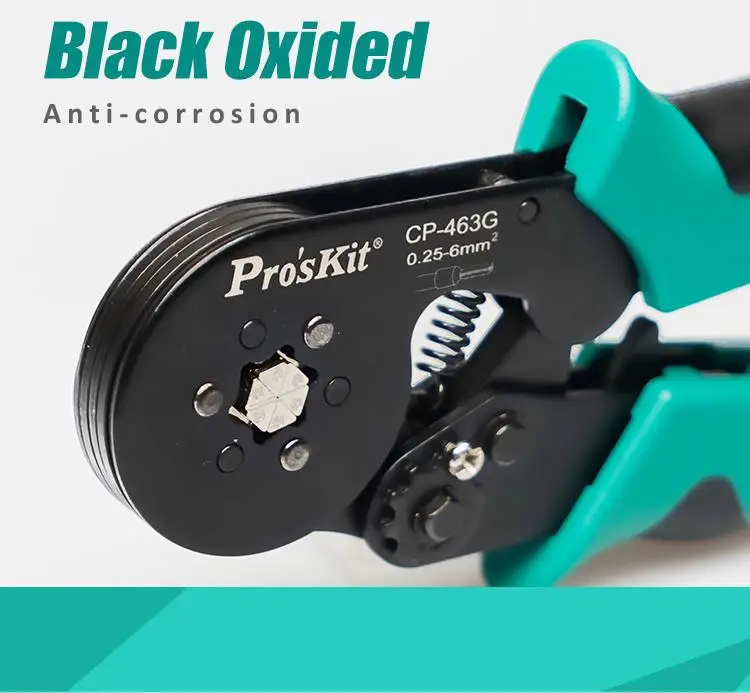 PROSKIT CP-463G   Wire Ferrule Crimper Hexagonal Crimp for Electronic Production line Hydropower Industry Hardware Tool Machine