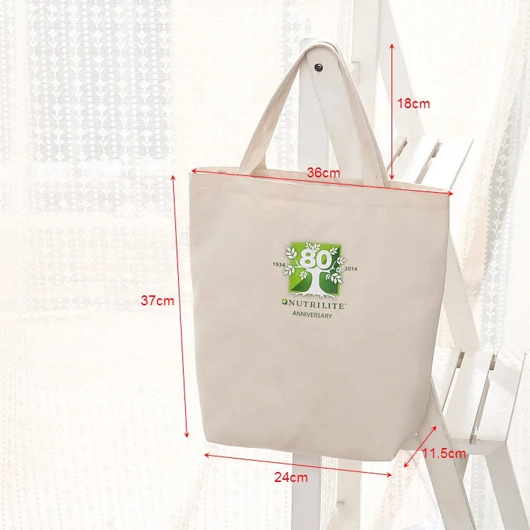 High quality reusable white cotton produce bags custom logo
