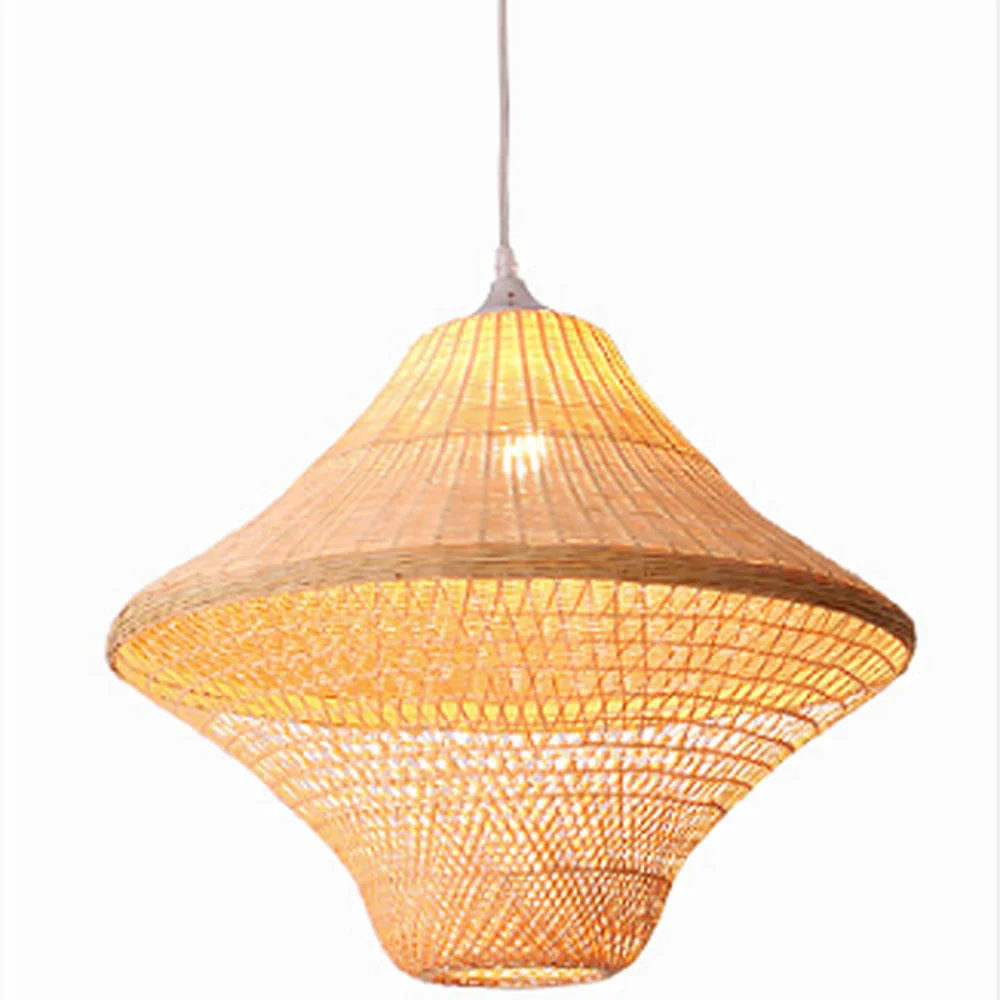 Подвесной светильник ручной работы из натурального бамбукового материала с патроном E27