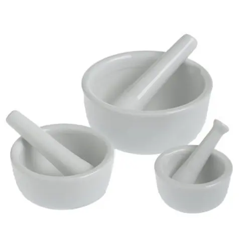 wholesale factory  high quality  White Porcelain Ceramic Mortar  with Pestle