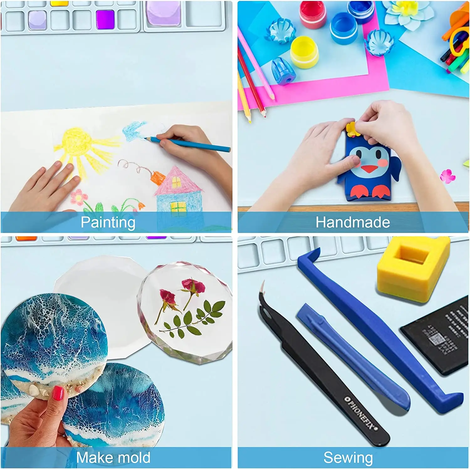 2023 Amazon popular children kids suction cup reusable silicone drawing pad mat with cup art silicone painting mat