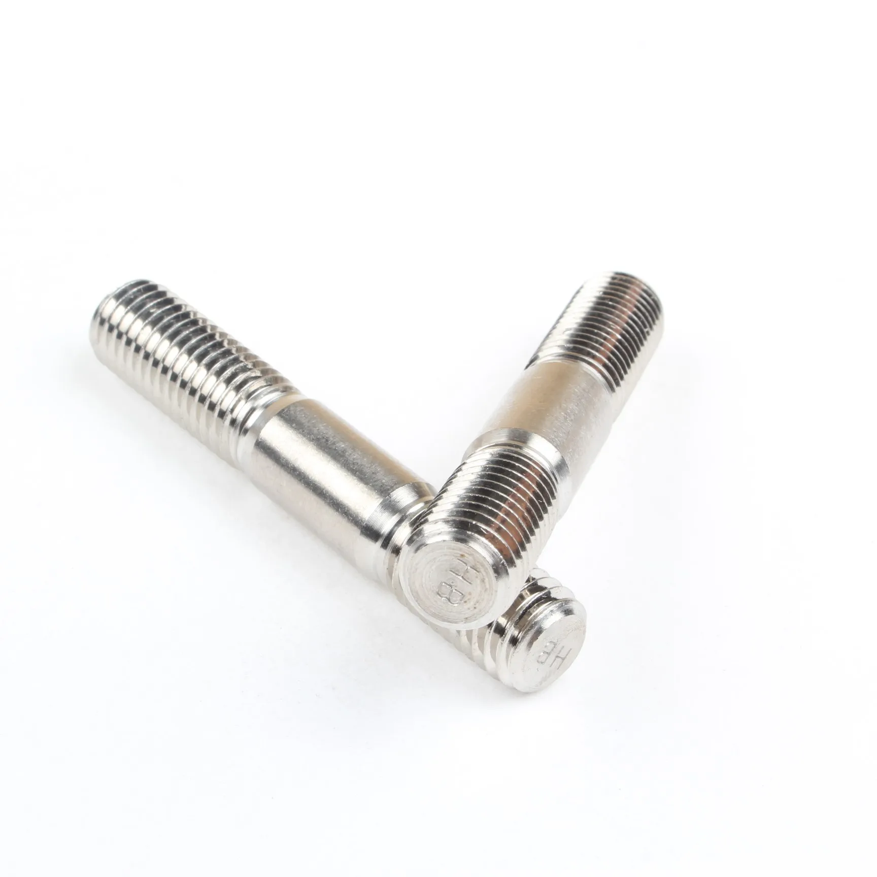 GB 900 Double End Studs bm=2d Medium Carbon Steel Grade 8.8 Black A8X50 and Stainless Steel 304 A2 70 Plain Finish A10X100