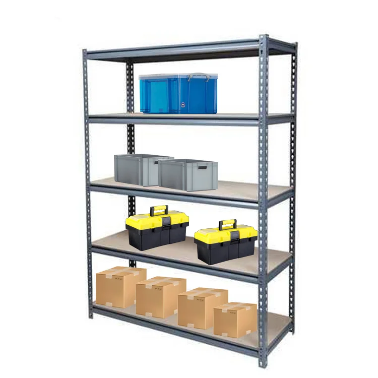 Wholesale Heavy Duty 5 Layers Galvanized Steel Boltless Rack for Storage/Stacking