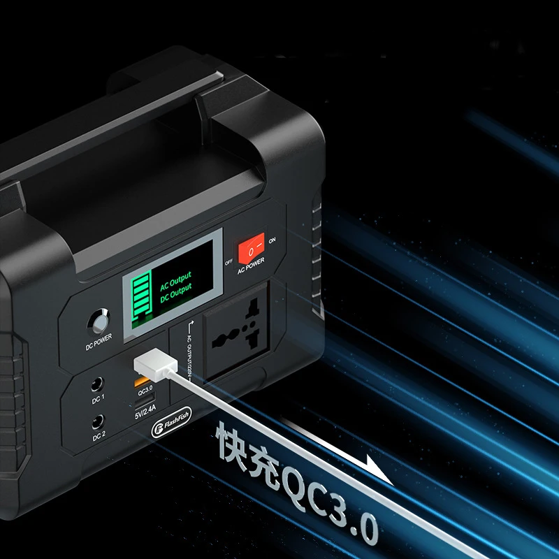 camping travel laptop car jump 200W 3000w fast charging outdoor power bank 220v 110v generator portable solar Power station