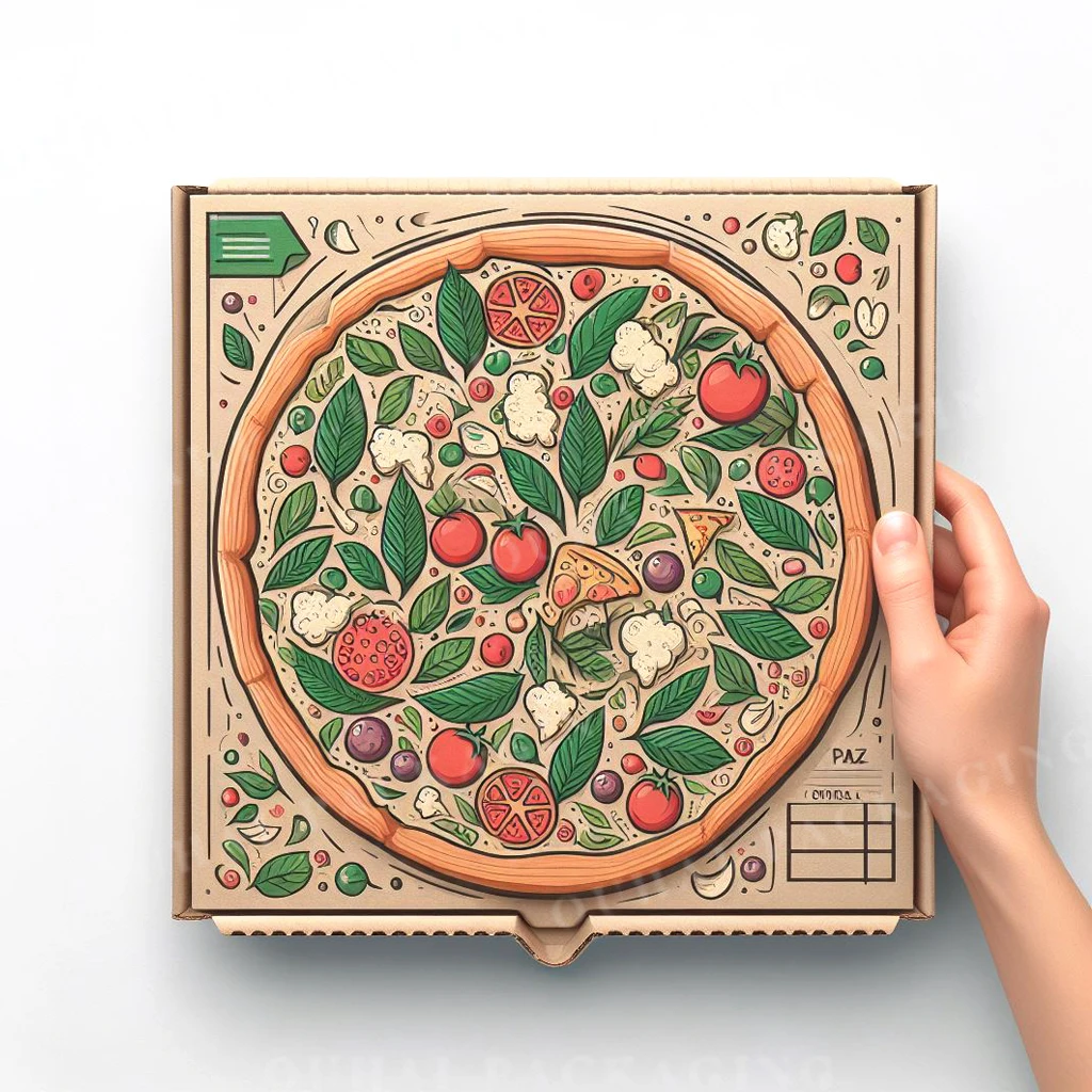 10 12 14 Inch Rectangular Pizza Box Custom Wholesale Food Grade Paper Packaging Box for Pizza