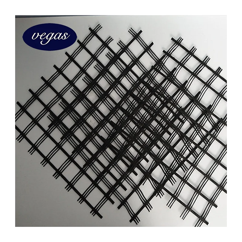 50KN 120KN Good Anti-age and Alkali-resistance High Temperature Resistant Fiberglass Geogrids for Asphalt Pavement Reinforcement