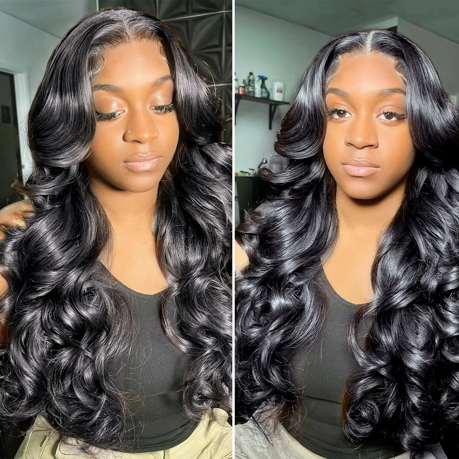 300% Rose Wavy Bouncy Highlight P4/30 Curly Human Hair Wig 13x4 Lace Frontal 16-24Inch Vietnamese Hair Wig With Baby Hair