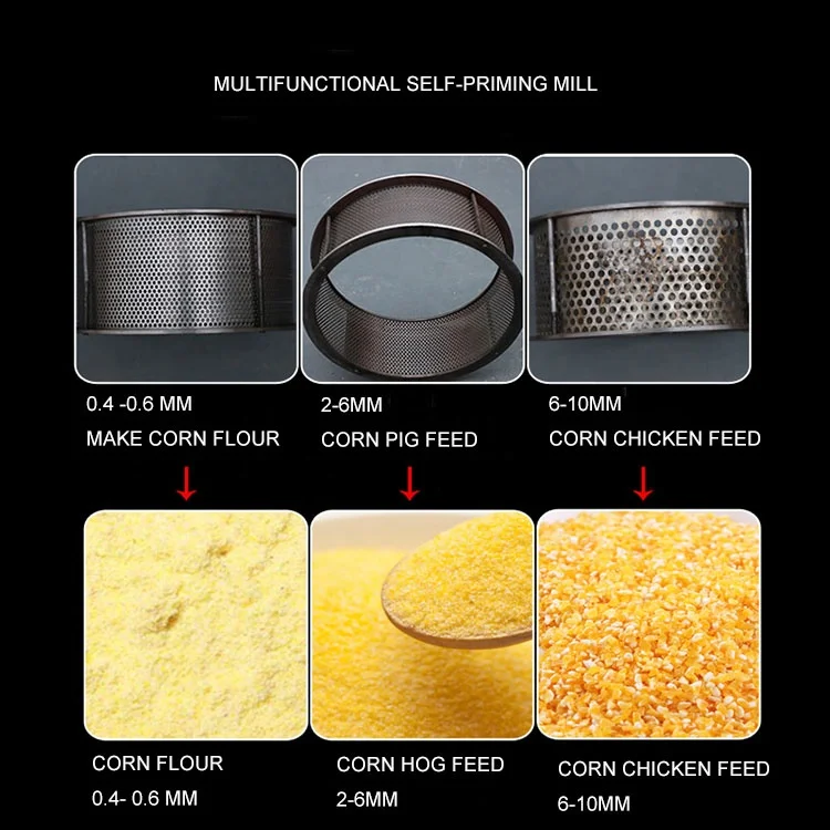 Self-priming  grinding machines  Maize For Animal Feed Making Machine Grain Grinder Feed processing machines
