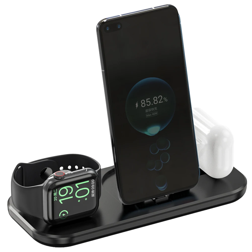 best selling products 2023  in europe 3 in one qi wireless charger 3 in 1 usa charging docking station