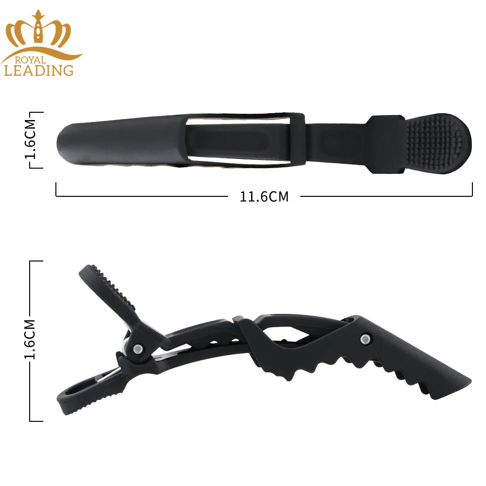 Cheap Price Black Hair Accessories Crocodile Hair Claw Clip Carbon Matte Alligator Hair Clips