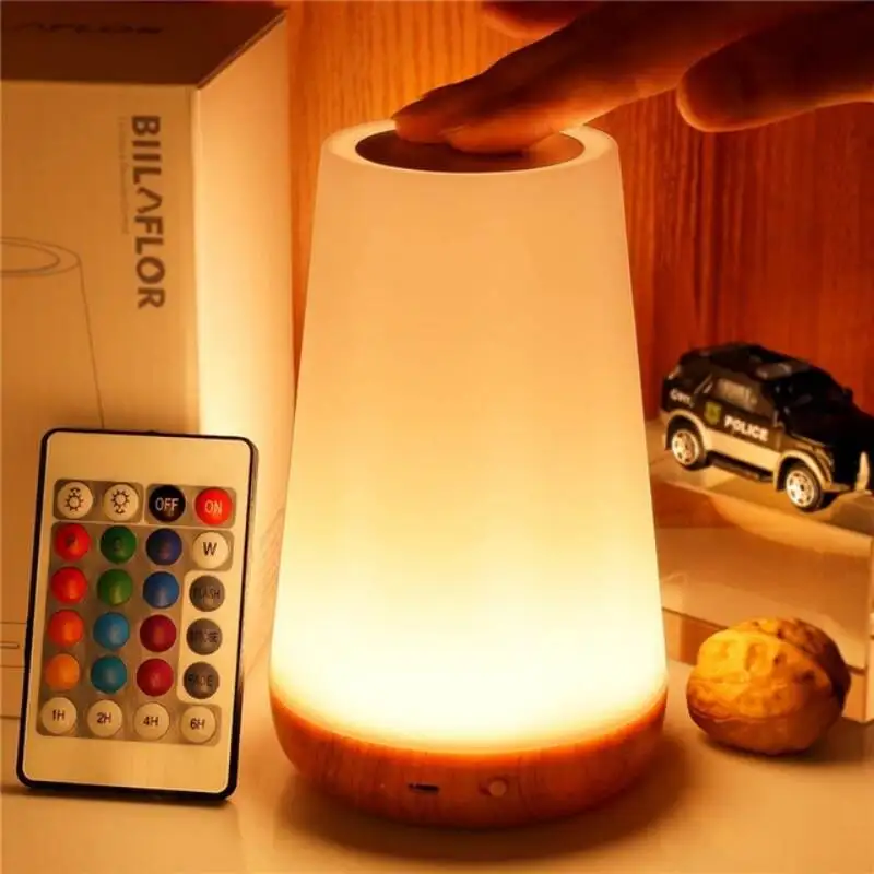 Table Lamp Bedside Lamp For Bedroom 13 Color Changing Touch Night Light Rgb Remote Dimmable Usb Rechargeable Portable Room Light