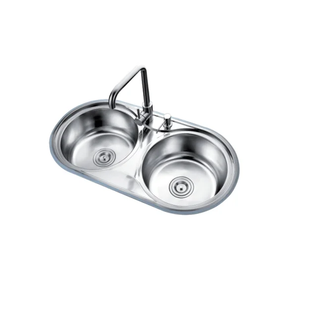 Hot Selling Double Bowl Stainless Steel Ceramic Farmhouse Kitchen Sink