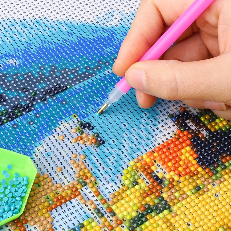 Wholesales 22 Pieces 5D Diamonds Painting Tools with Diamond Painting Roller Embroidery Box for Kids