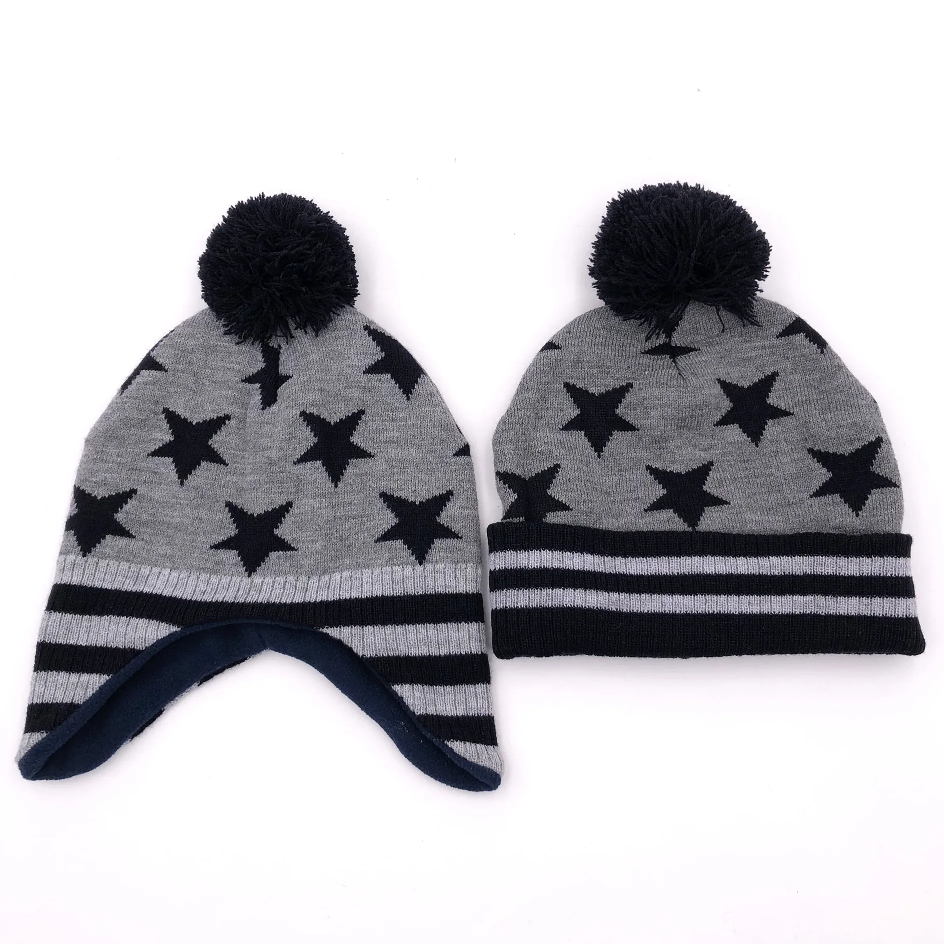 100% акриловая Рождественская шапка шарф перчатки Набор для мальчиков разные цвета детская зимняя