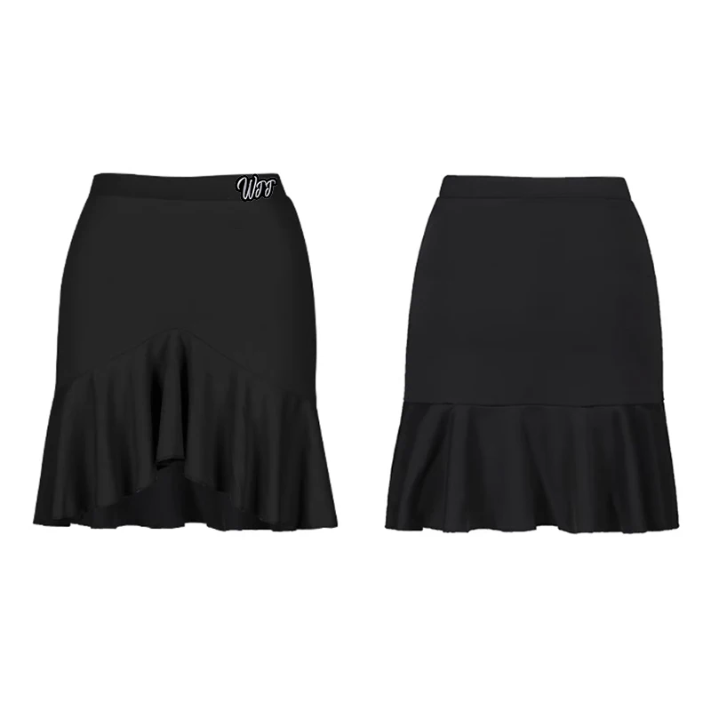 TONGYANG Latin Dance Skirt for Women Black Latin Practice Dress Cha Cha Samba Tango Dancing Ballroom Dance Competition Dresses