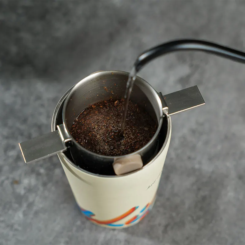 Camping, Outdoor Pour Over Stainless Steel Foldable Coffee Drip Filter Portable Folding Reusable Coffee Filter