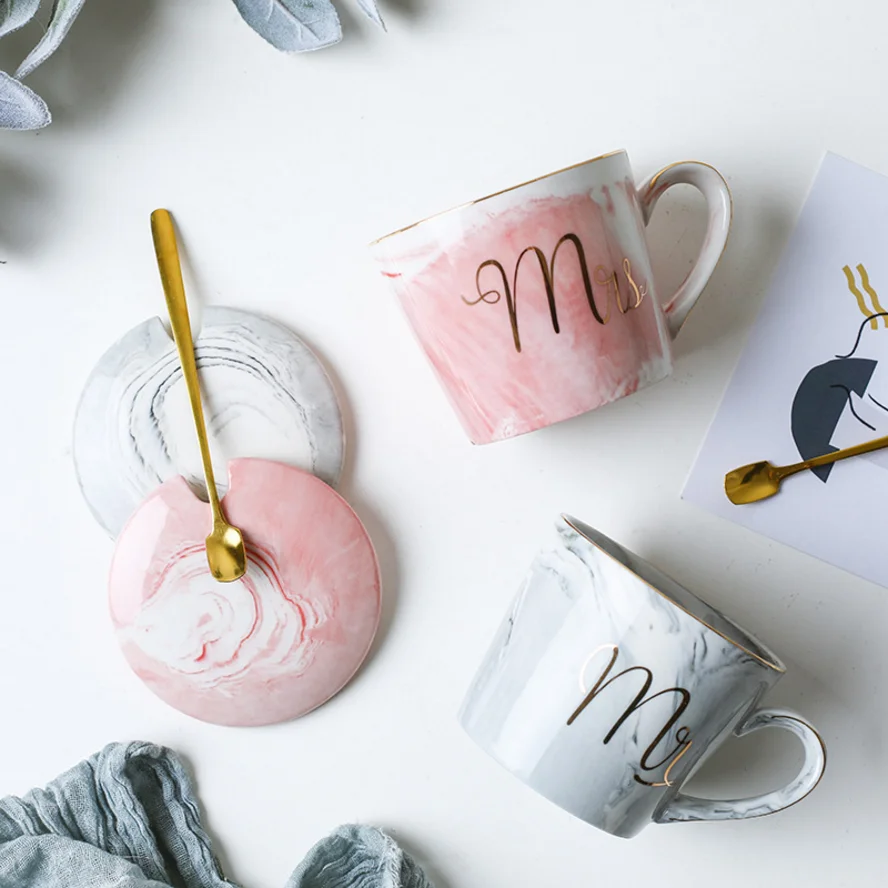 M010 производитель 12 унций 350 мл мраморный стиль глиняная кружка чашка набор на заказ керамический фарфор пиво молоко чай кофе кружка
