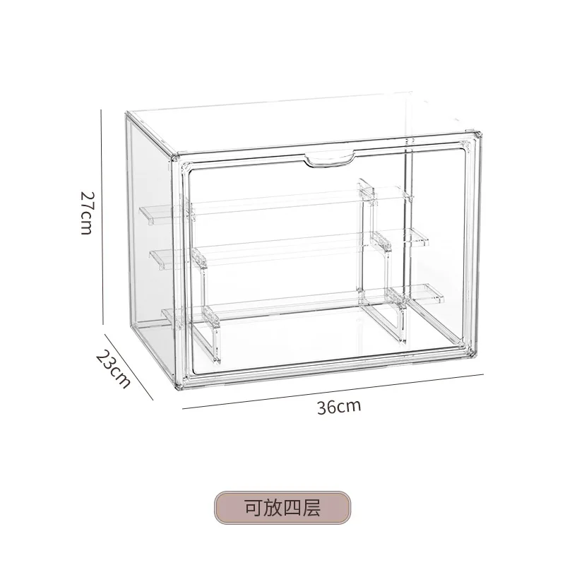 Transparent  Cube Plastic Dustproof Hobby Display Case Organizer for Collectibles Action Figures Toys Desktop Storage Box