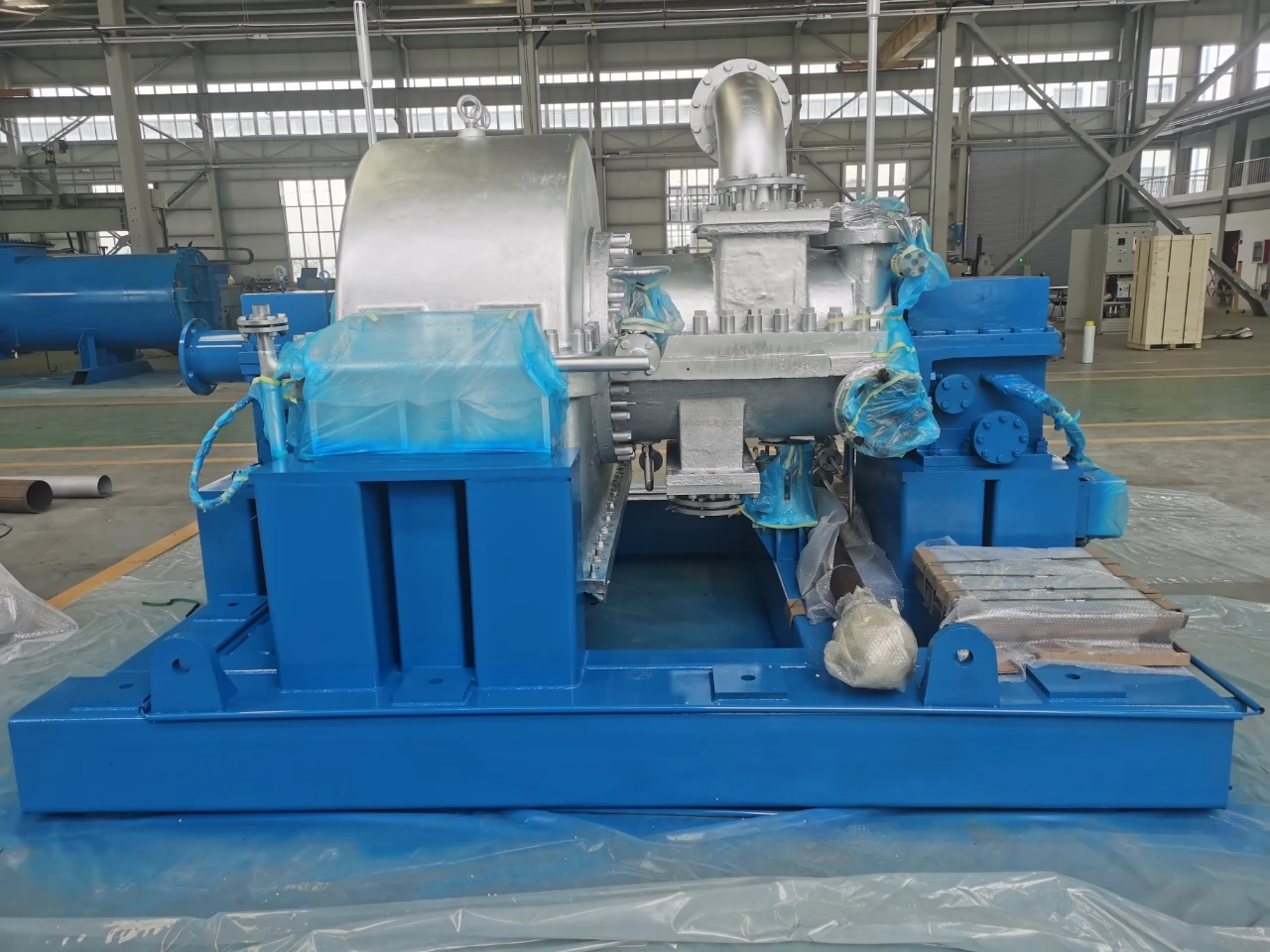High Efficiency 10kw-100kw Condensing Steam Turbine For Biomass Power Plant In Cement And Chemical Industries