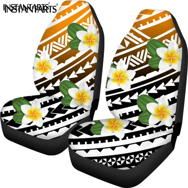 
Beautiful Car Seat Covers Colorful Hawaii Kanaka Maoli Pattern Pack of 2 Remove Washable Protector Fits Most Car Front Seats 
