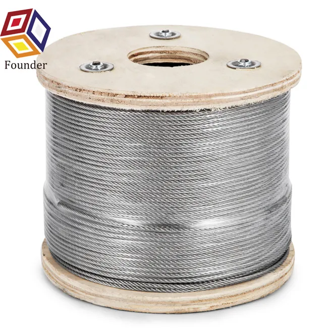 High Quality Architectural Balustrade Balcony Railing 12mm 16mm 1/2 Inch Stainless Steel Wire Rope