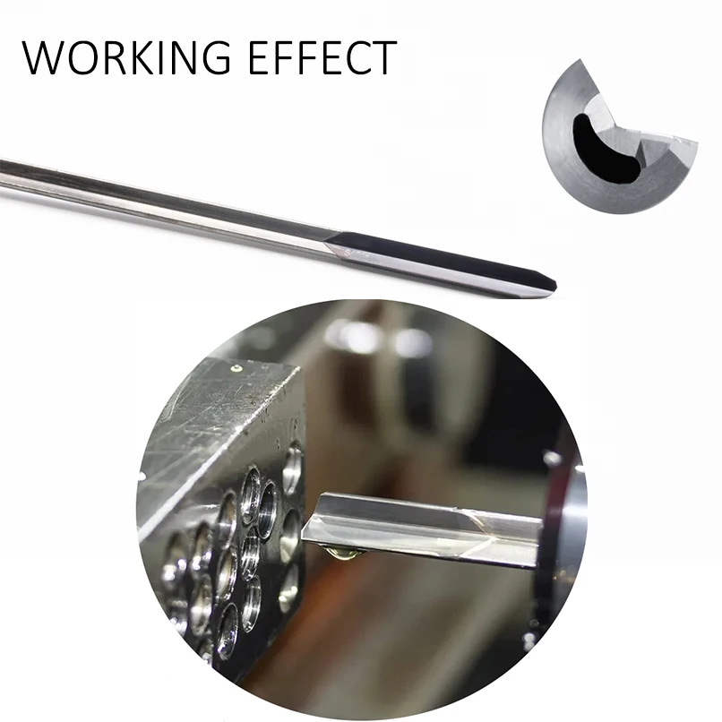OEM Tungsten Carbide Drill Welding  Deep Hole Gun Drill Bits Internal Cooling HAFFMAN Handle  1-10mm Diameter  For CNC