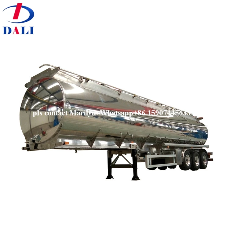 Saudi Arabia Aluminum  fuel tanker aluminum tanker trailer with JOST leg