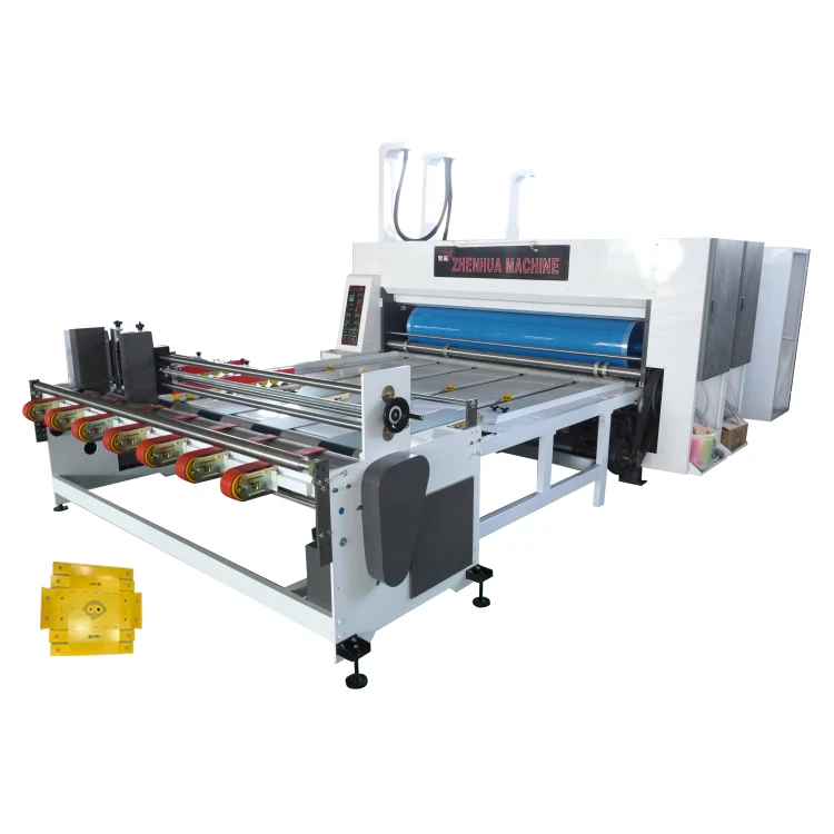 Cardboard Box Printing Machine Chain Feeder Flexo Printer Slotter Die Cutting Machine