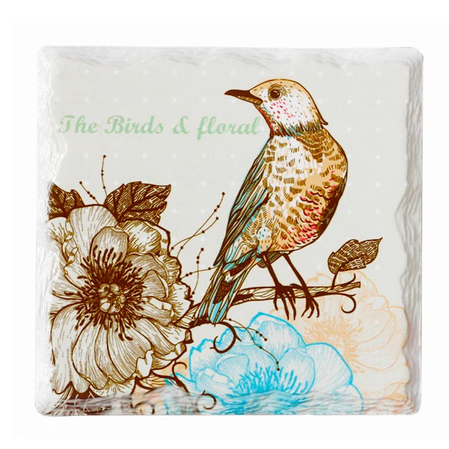 manufacturer high quality new design absorbent blank square ceramic tile for sublimation cup coaster