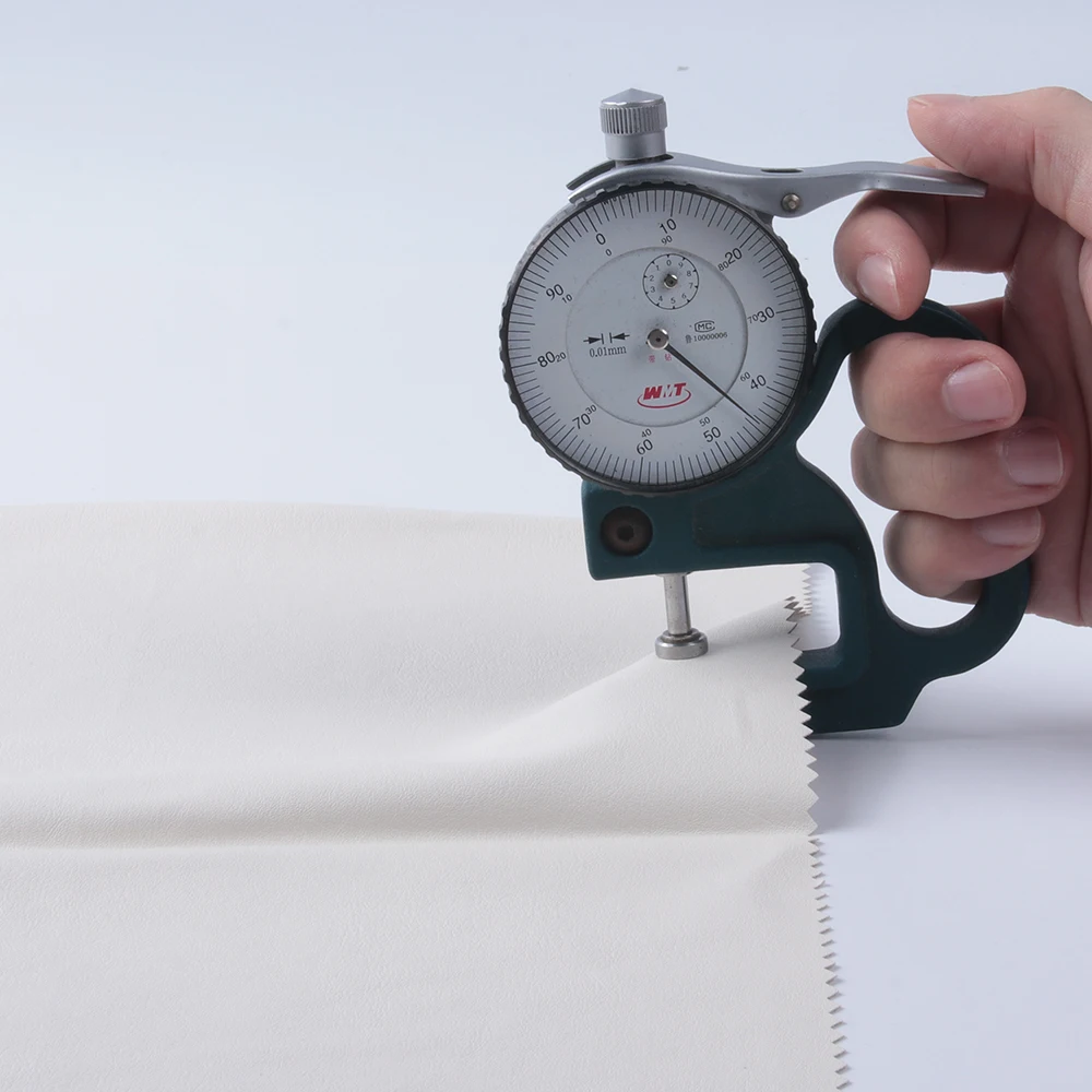 Guangzhou Factory Wholesale Price Designer Luxury 50% Pu 50% Cotton Leather Fabric For Clothes