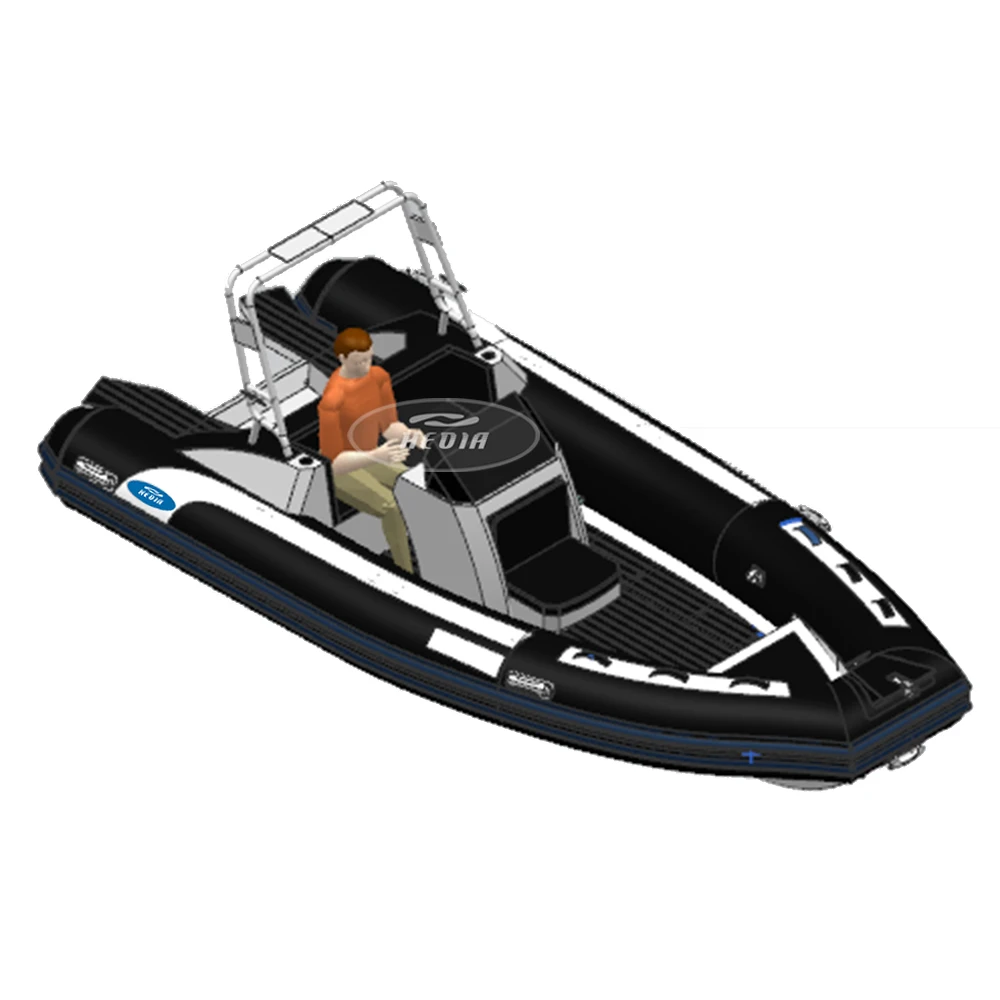 Ce High Speed 17ft Rhib Aluminum Hull Rib 520 Orca Deep v Sport 5m Boat