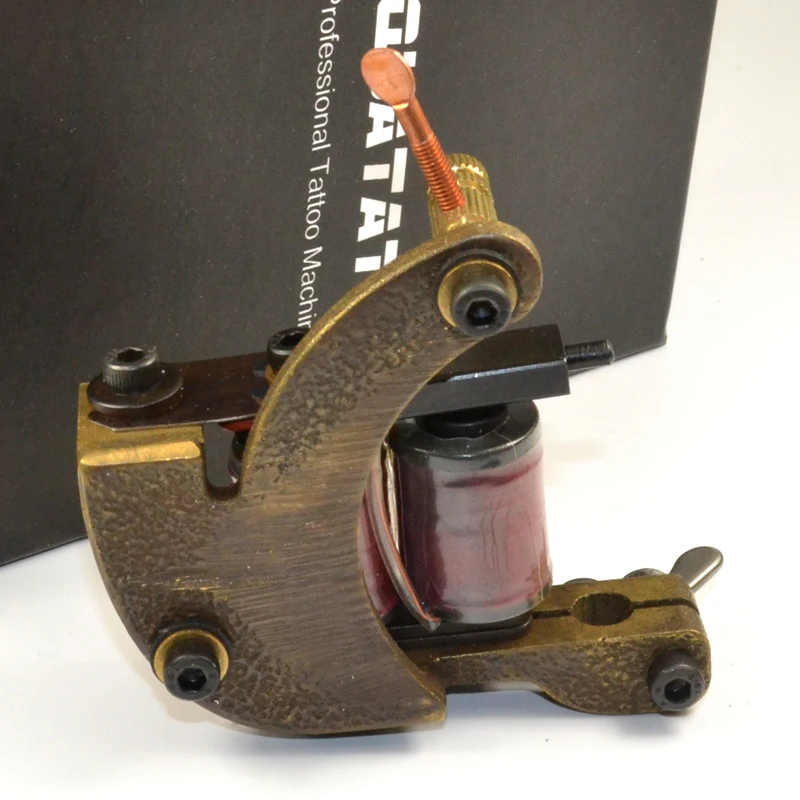 QUATAT Brass 10 wraps Handmade Brass Frame coil tattoo machine frame tattoo machine coil