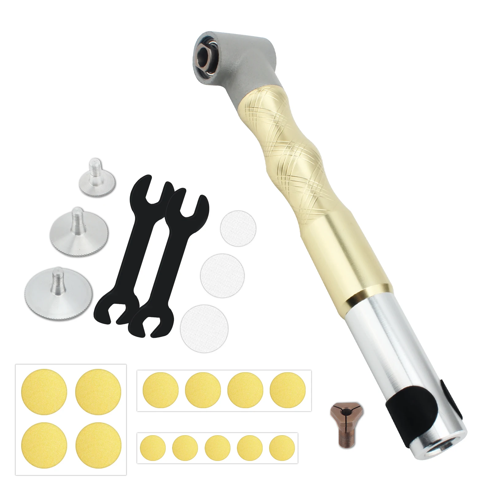 Handy 90 Degree Elbow Sander with Rotary Grinder Tool for Abrasive Polishing  Deburring  Engraving