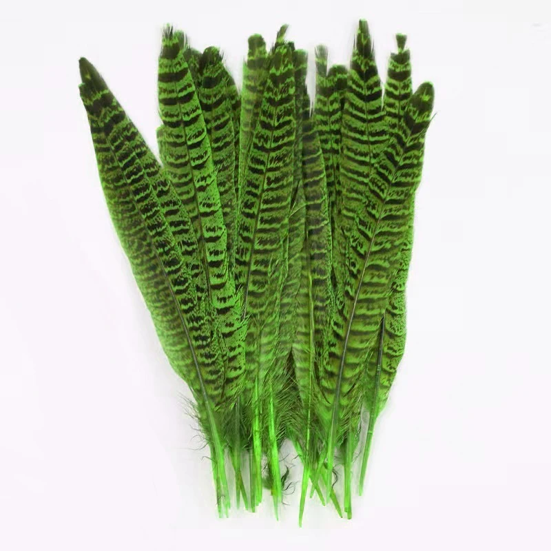 Оптовая продажа высокое качество 10-15 см перья фазана Кольчатый хвост перо для украшения карнавальных костюмов