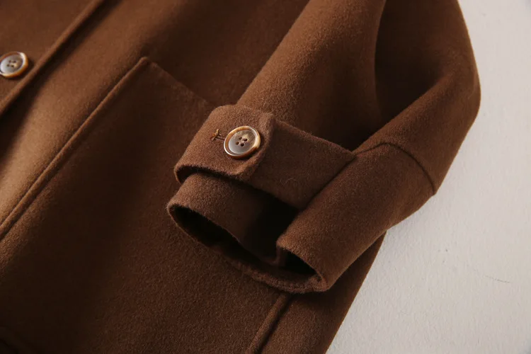 Winter Coat Cashmere 100% Australia Wool Coat Double-sided Cashmere Women Wool Coat
