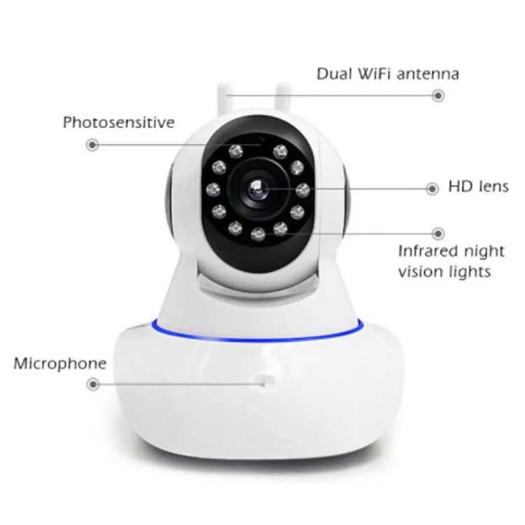 New Vision Pan/Tilt/Zoom Mini Camera WiFi Home Security Surveillance Indoor CCTV Wireless IP Camera