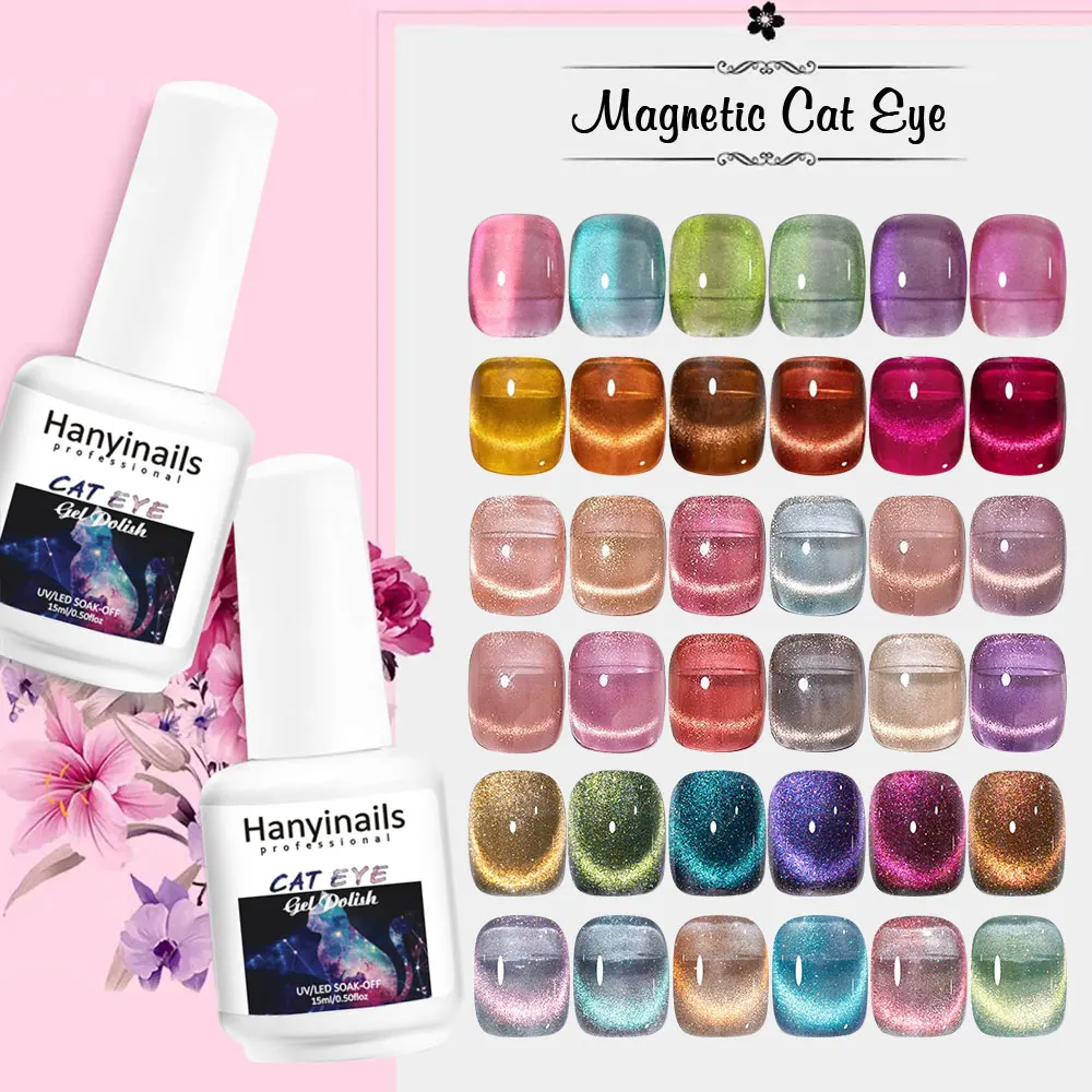OEM Private Label Nail Painting UV Gel 9D Reflective Cat Eye Gel Polish Color Nail with wholesale Price