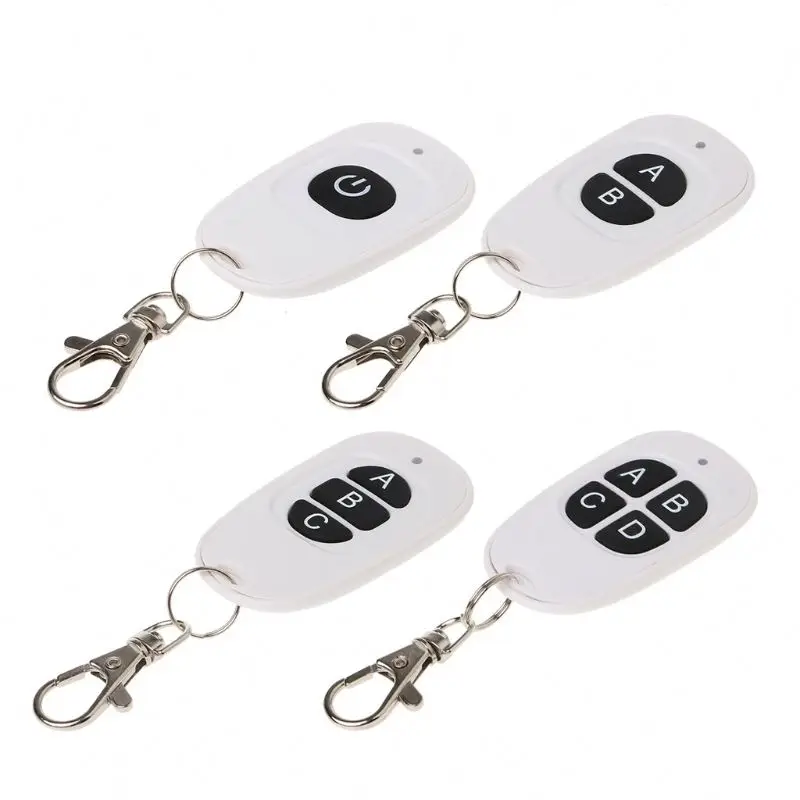 1-4 Button RF 433Mhz Universal Wireless Switch Remote Control Transmitter