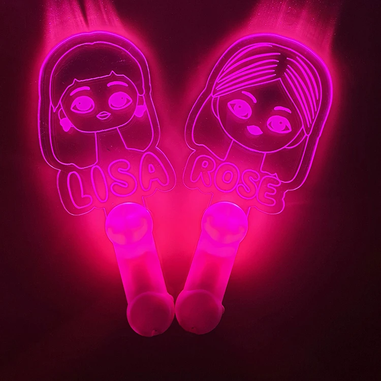 ROSE   LISE JENNIE JISOO  Customize Acrylic  glow sticks for concerts
