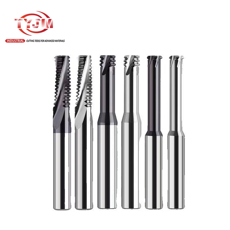 Single Thread Milling Cutters For Metric Steel High-Precision with Coating Cnc 60 Degree Tungsten Steel Single Tooth Thread Mill