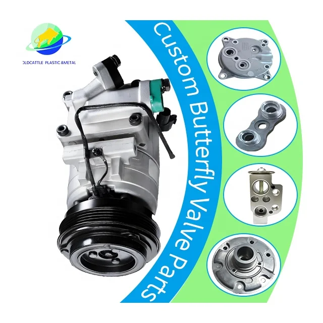 Customized auto air conditioning cnc machining parts brass/stainless steel/aluminum alloy auto compressor parts manufacturers